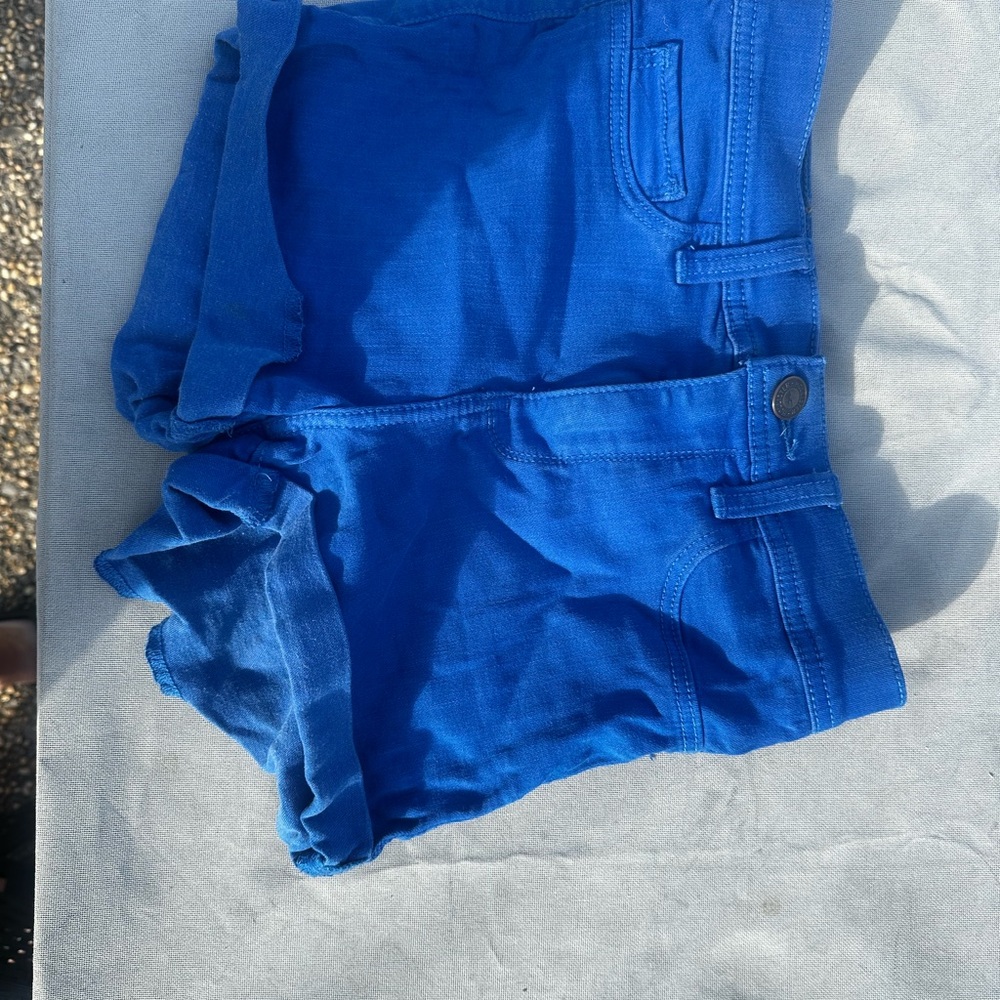 Hollister Bright Blue Denim Shorts
